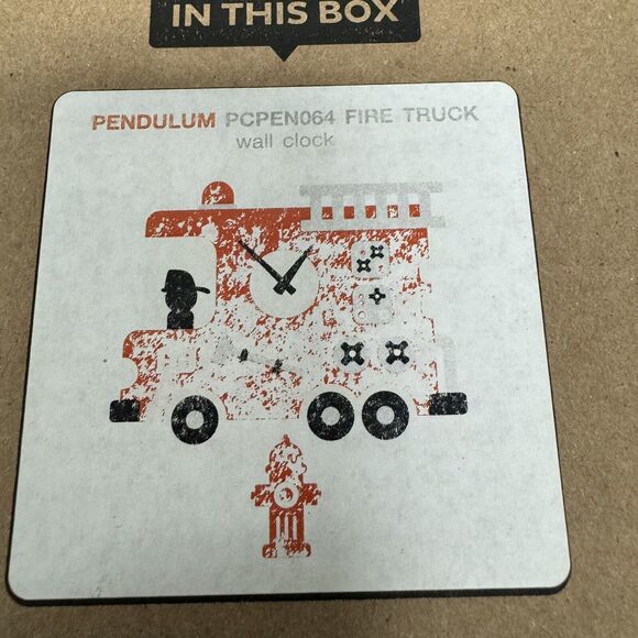 Modern Moose Fire Engine Battery Operated Clock -PCPEN064 Hero Fireman Hydrant - Picture 5 of 5